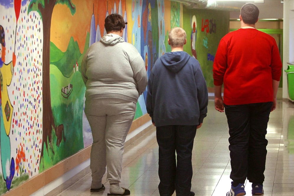 Übergewichtige Teenager in einer Fachklinik: Die Lockdowns wirken sich stark auf das Gewicht der Kinder aus.