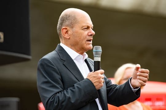 Olaf Scholz spricht