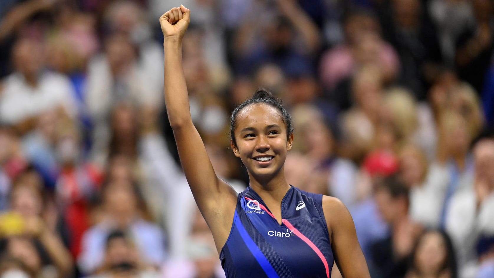 Leylah Fernandez: Die 19-jährige Kanadierin ist sensationell ins Finale der US Open eingezogen.