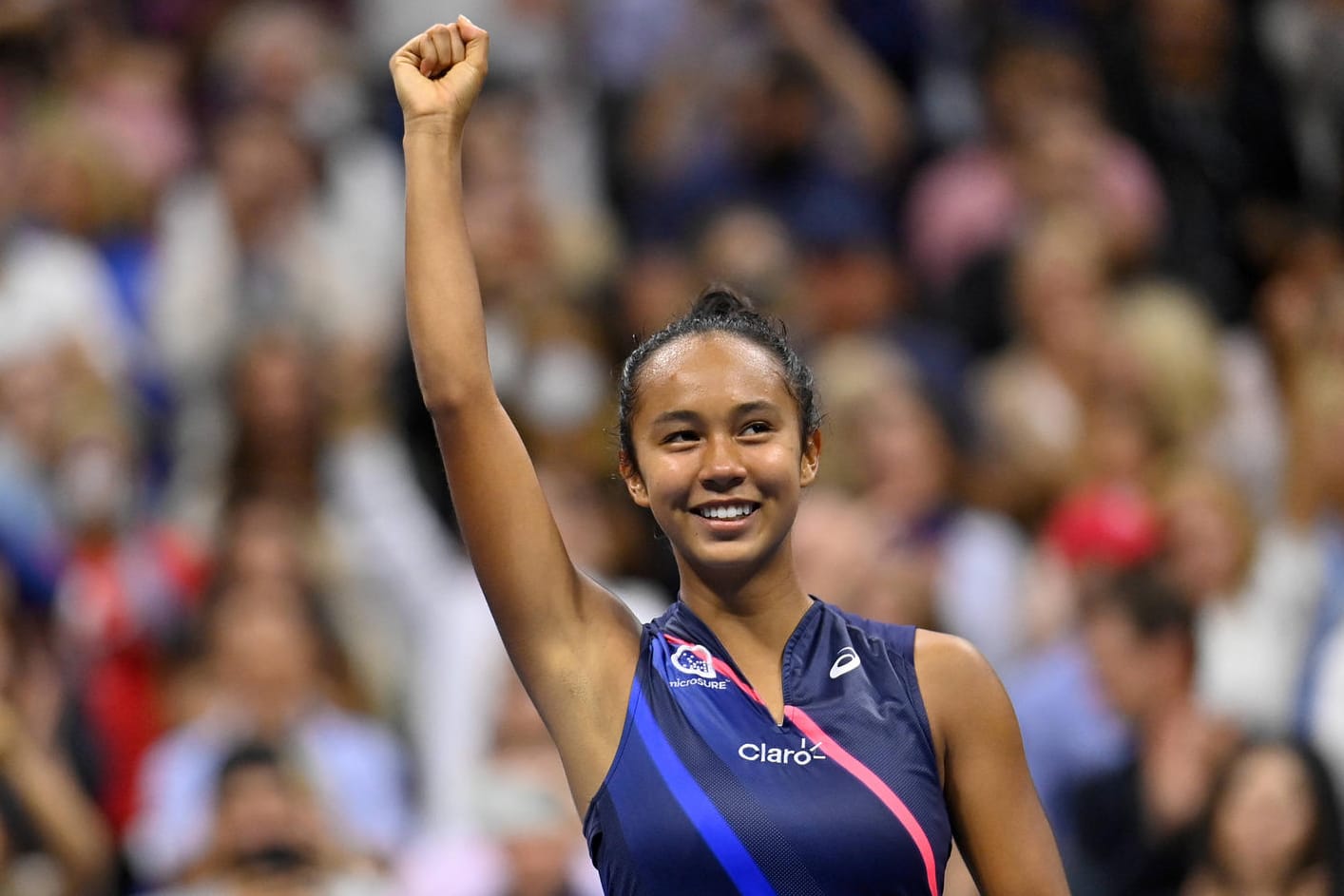 Leylah Fernandez: Die 19-jährige Kanadierin ist sensationell ins Finale der US Open eingezogen.