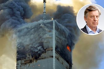 Brennender Nord-Turm des World Trade Centers: t-online-Kolumnist Gerhard Spörl befand sich während der Terroranschläge vom 11. September 2001 in den USA.