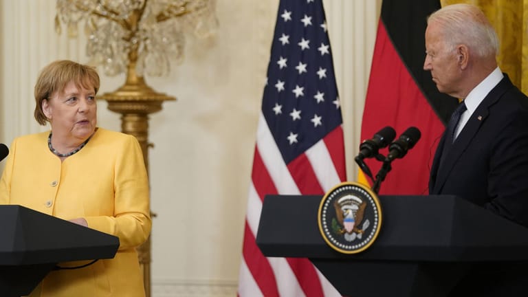 Angela Merkel zu Besuch bei Joe Biden: Die Bundeskanzlerin hat bis jetzt immer wieder sich gegen eine Impfpflicht ausgesprochen. (Archivfoto)