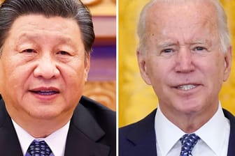 Xi Jinping (l), Präsident von China, und Joe Biden, US-Präsident: Beide Parteien wollen "Problemkataloge offen und direkt ansprechen".