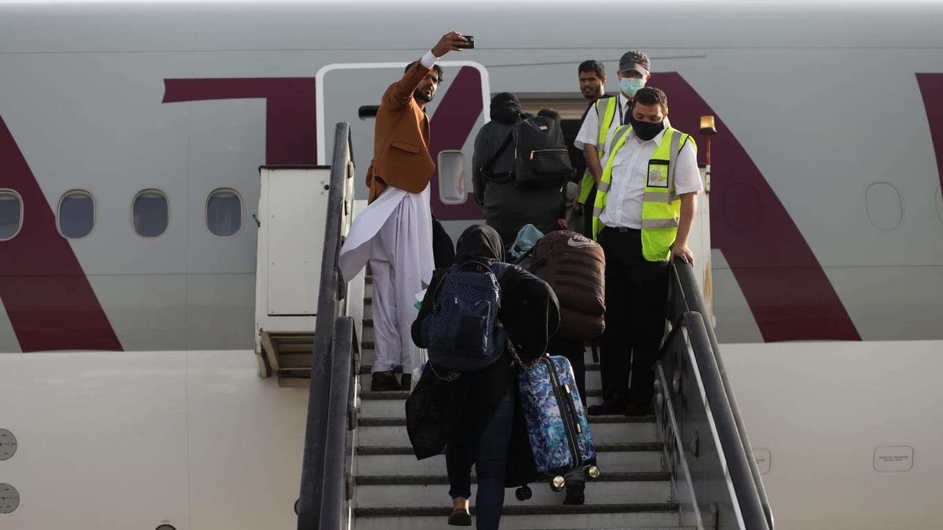 Evakuierungsflug aus Kabul: Unter den Reisenden waren auch Deutsche.