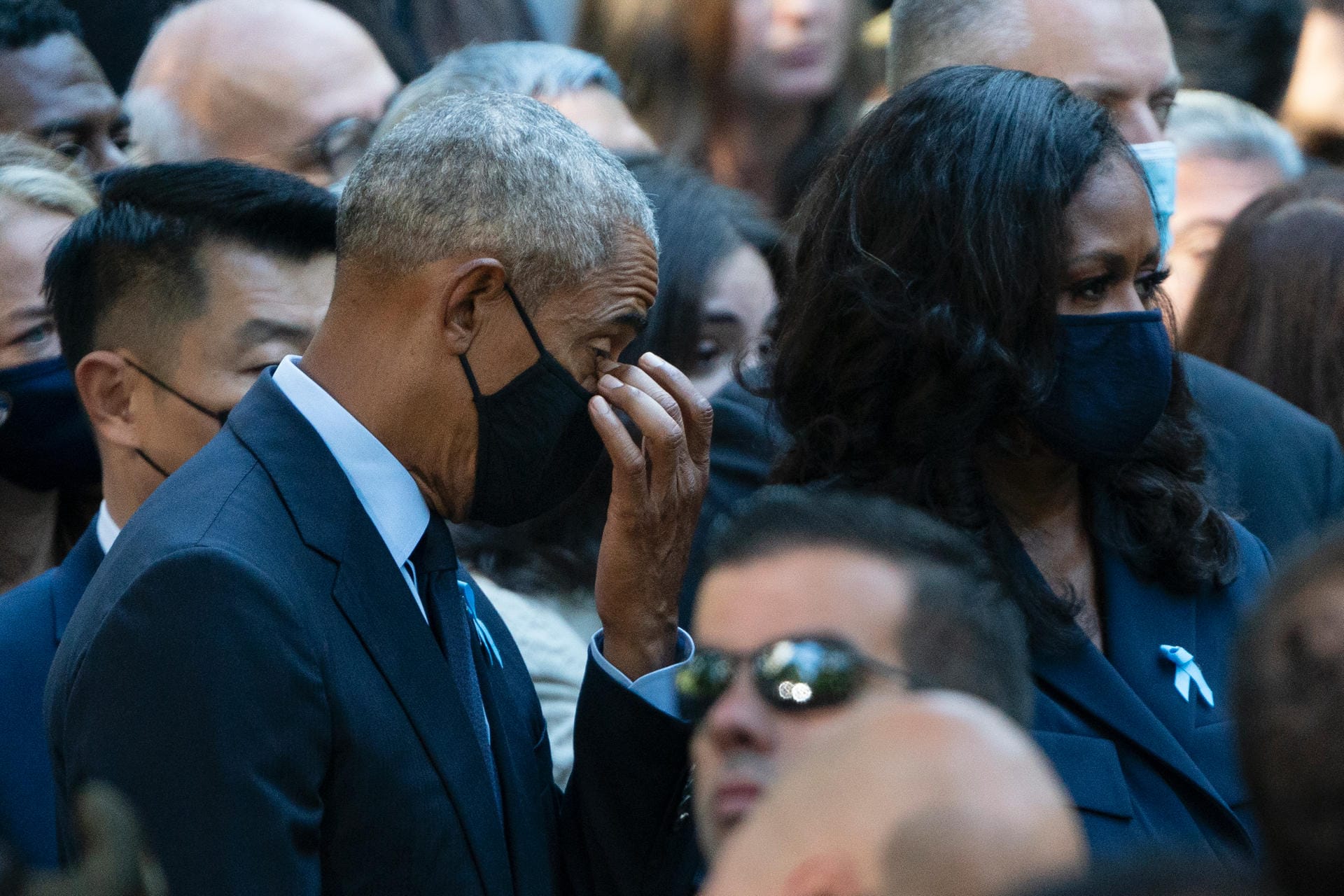 Barack Obama und seine Frau Michelle waren ebenso zu Gast bei der Gedenkzeremonie.