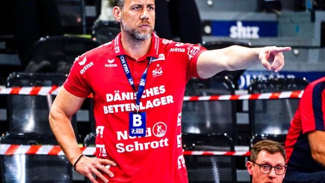 Trainer Maik Machulla und seine Flensburger kamen gegen Erlangen nicht über ein Remis hinaus.