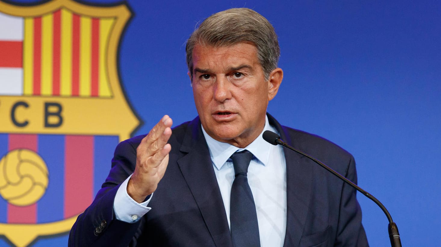 Joan Laporta: Der Barcelona-Präsident steht vor einer Mammutaufgabe.