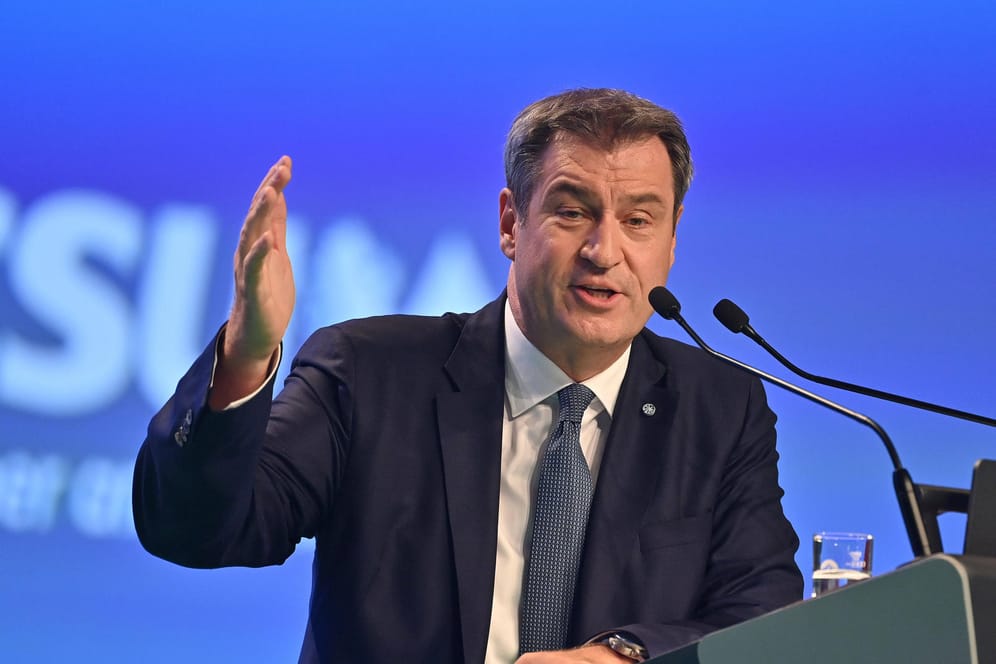 Bayerns Ministerpräsident Markus Söder: Er hält Unionskanzlerkandidat Laschet für den klaren Gewinner.