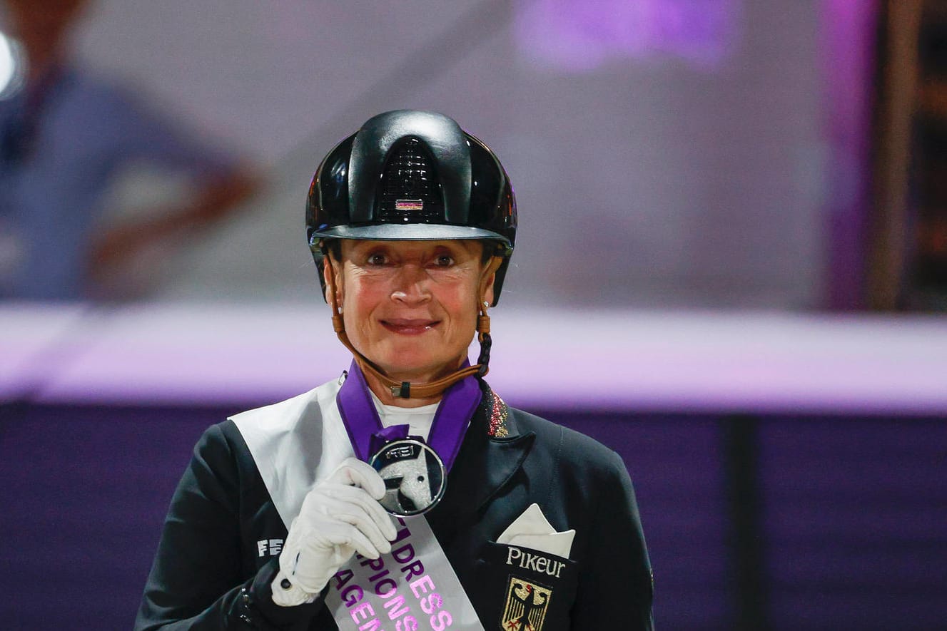 Isabell Werth beim Reiturnier in Hagen. Sie ist Deutschlands erfolgreichste Reiterin.