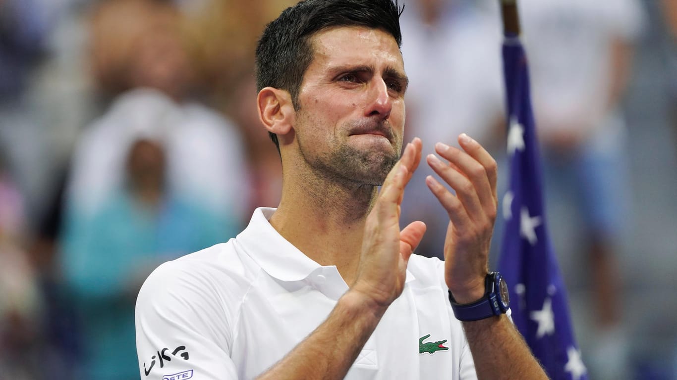 Es war ein emotionales Endspiel für Novak Djokovic.