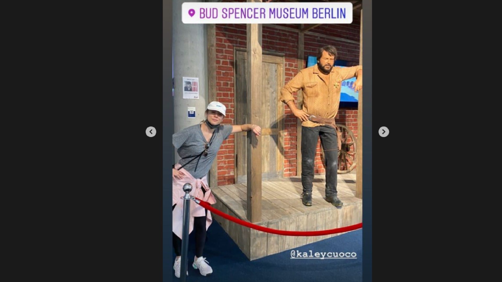 Stark: Kaley Cuoco im Bud-Spencer-Museum.