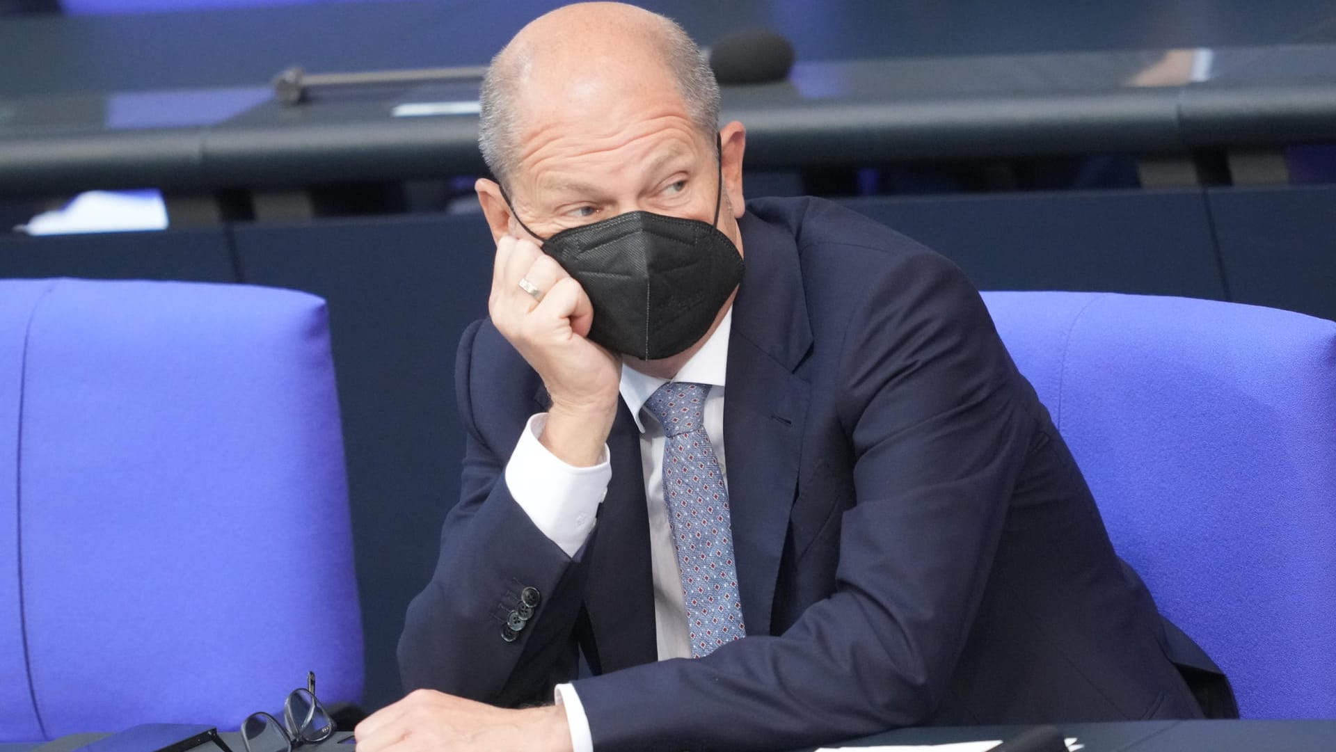 Olaf Scholz im Bundestag.