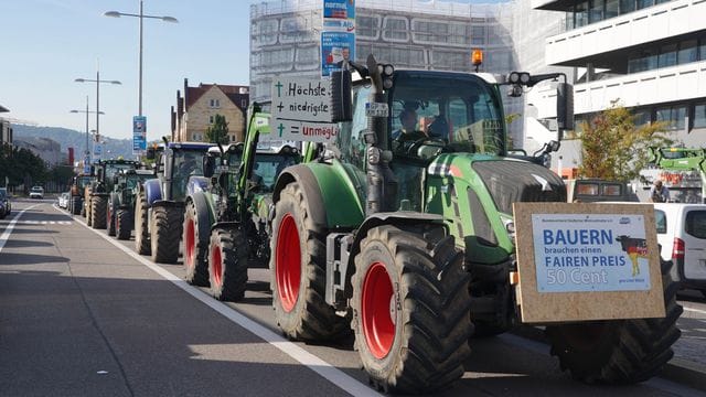 Demonstration von Landwirten Demonstration von Landwirten