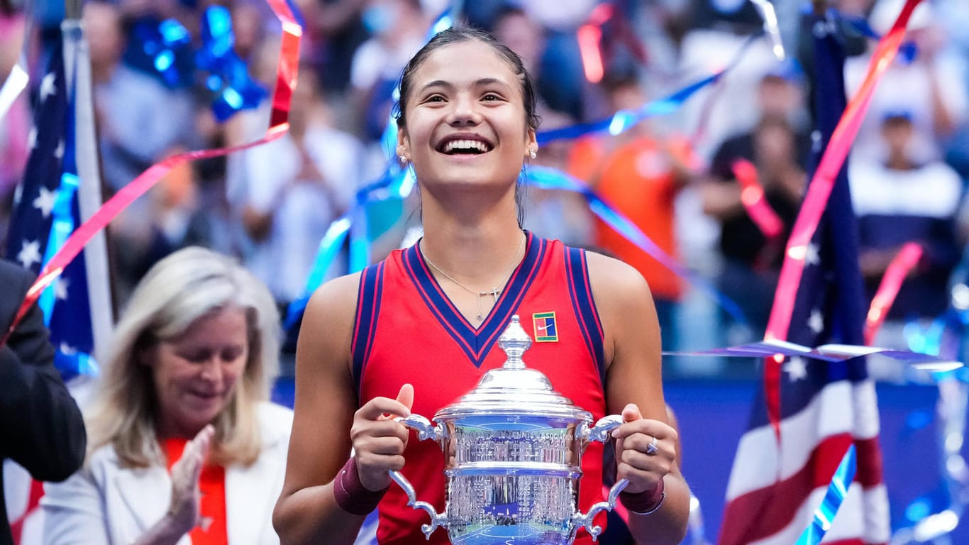 Emma Raducanu: Die 18-jährige Britin gewann als erste Qualifikantin die US Open.