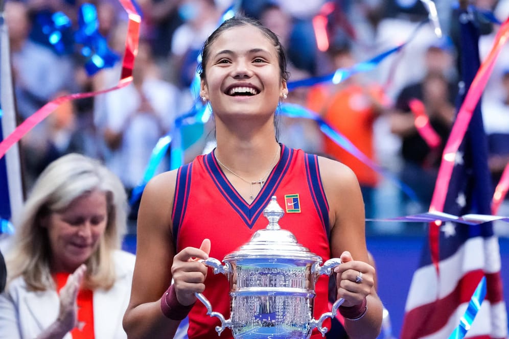 Emma Raducanu: Die 18-jährige Britin gewann als erste Qualifikantin die US Open.