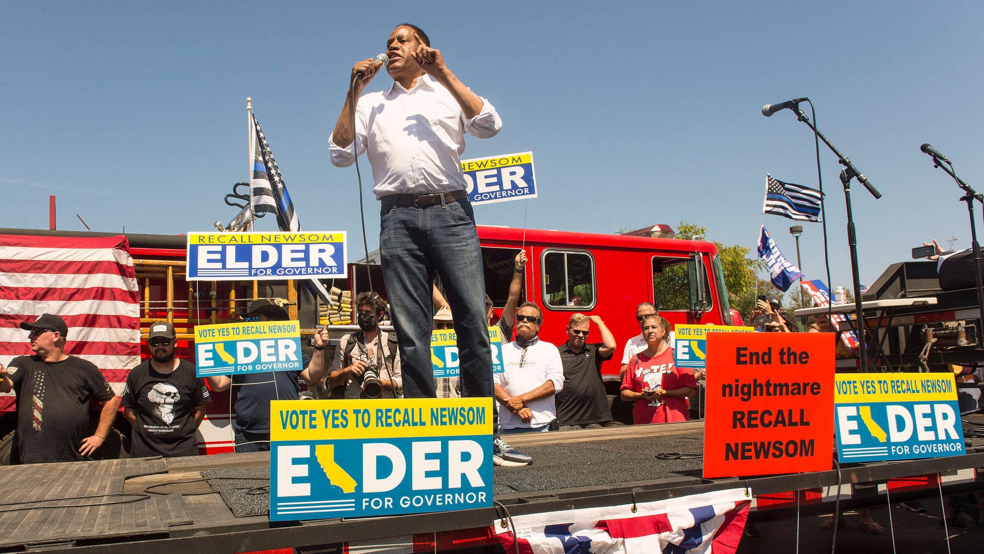 Moderator, aber kein Moderater: Der kalifornische Republikaner Larry Elder.