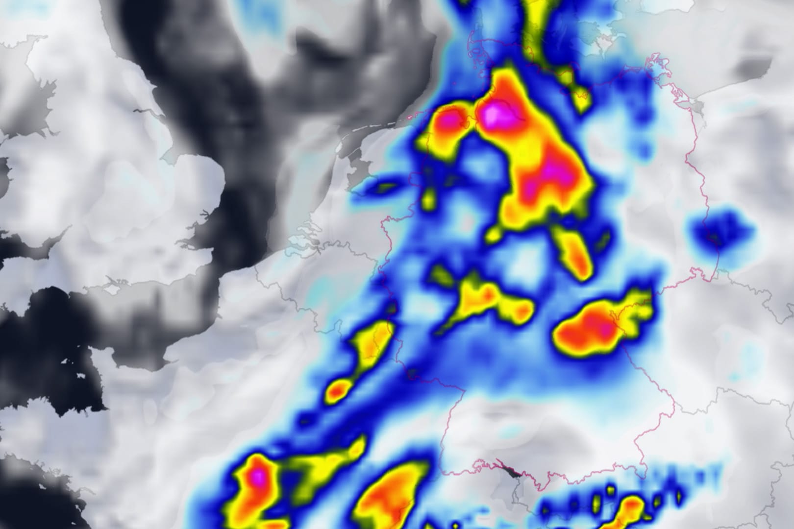 Hier drohen in wenigen Stunden Starkregen und Unwetter