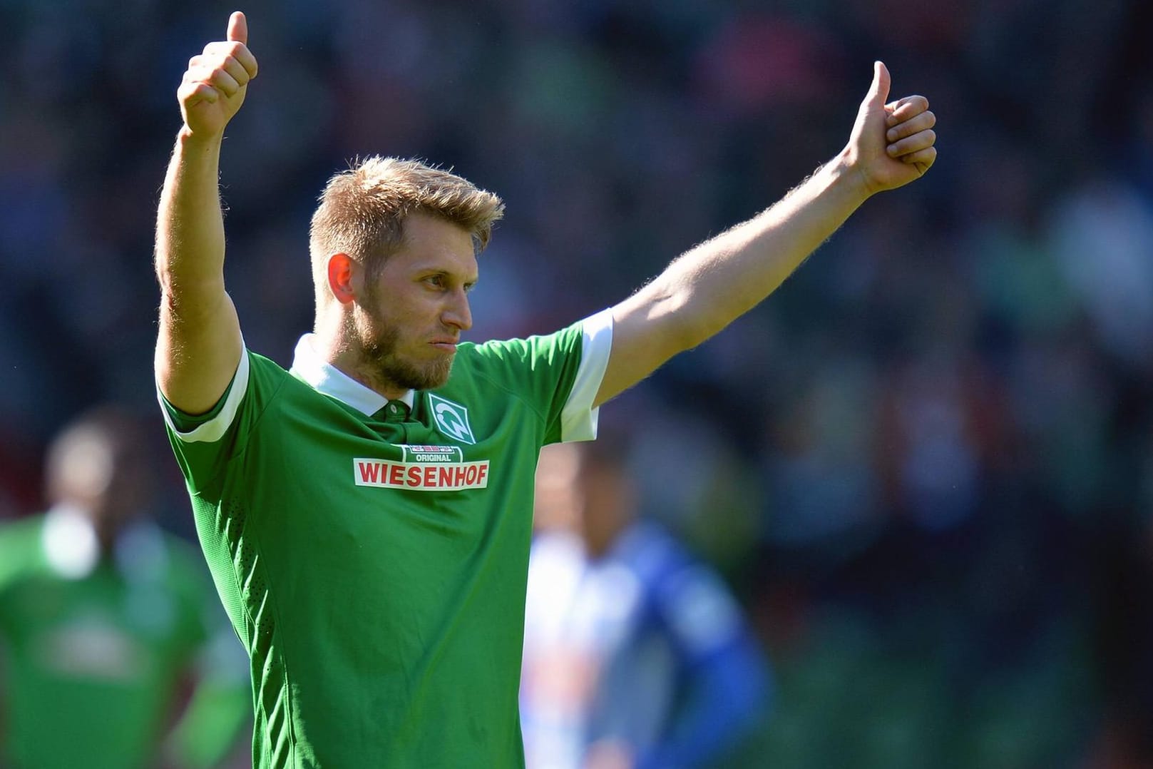 Aaron Hunt im Bremen-Trikot (Archivbild): Der Stürmer spielte 13 Jahre für Werder.