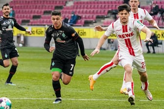 Der FC im Spiel gegen den SV Werder Bremen (Archivbild): Meré (vorne rechts) kann nun endlich zum Gewinner der Mannschaft werden.