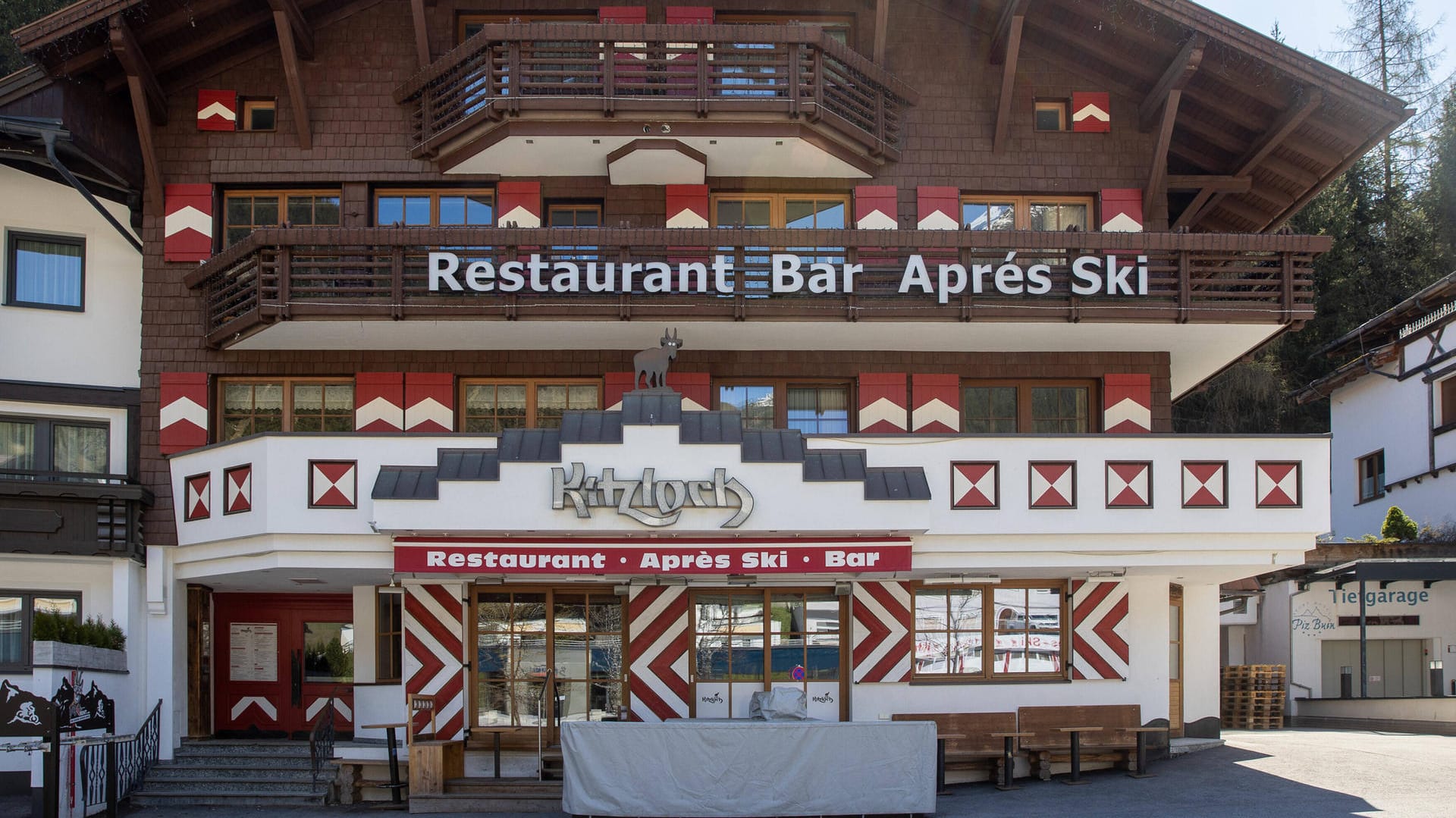 Die Aprés-Ski-Bar Kitzloch in Ischgl: Hier verbreitete sich das Virus rasant.