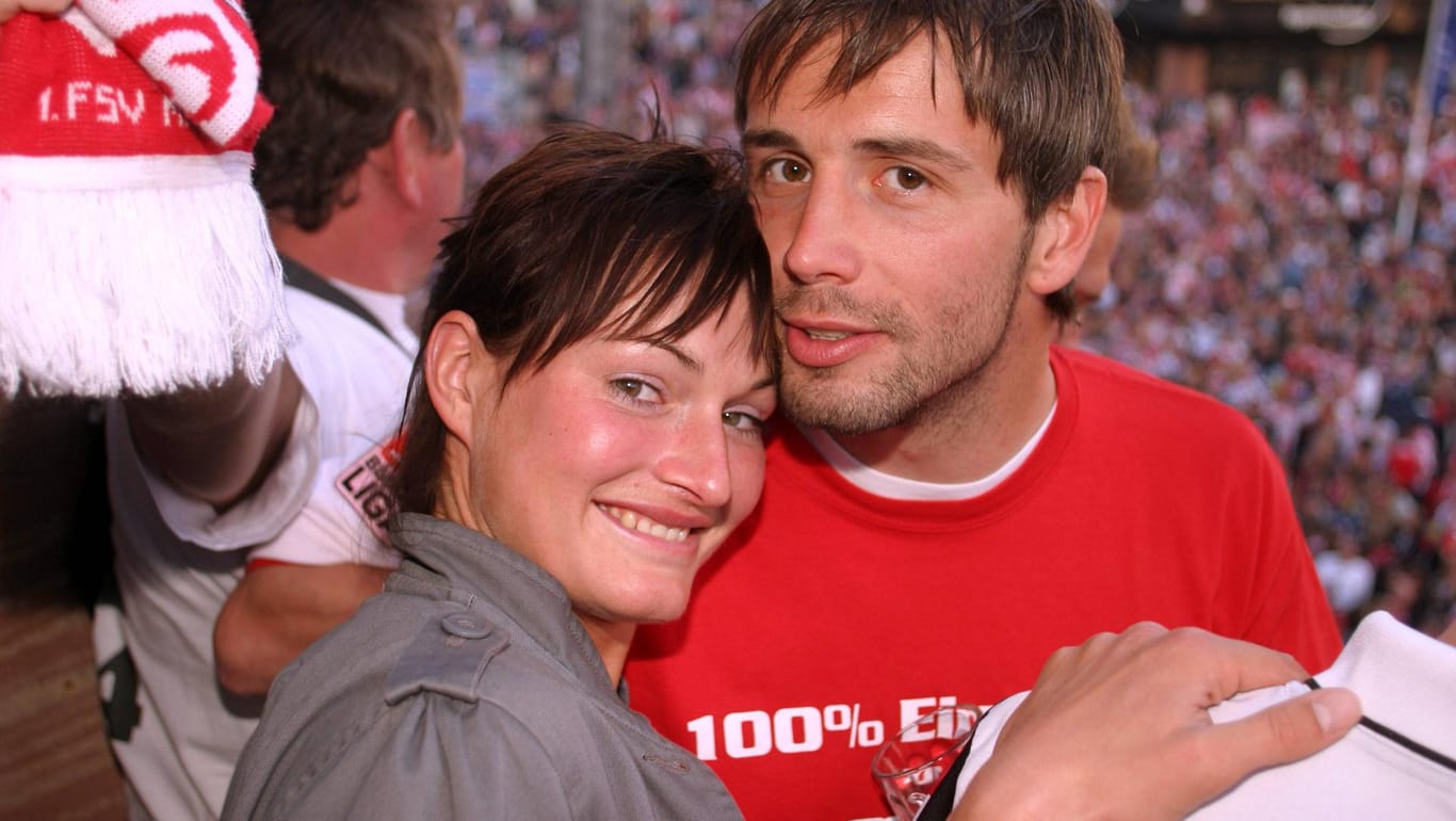 Nikola Pietzsch und Marco Rose 2004: Die beiden sind schon seit ihrer Jugend ein Paar.