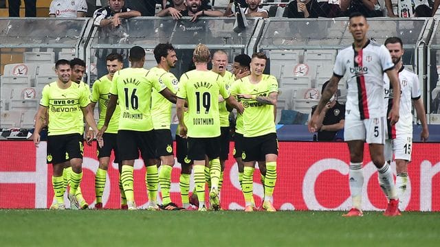 Borussia Dortmund setzte sich knapp bei Besiktas Istanbul durch.