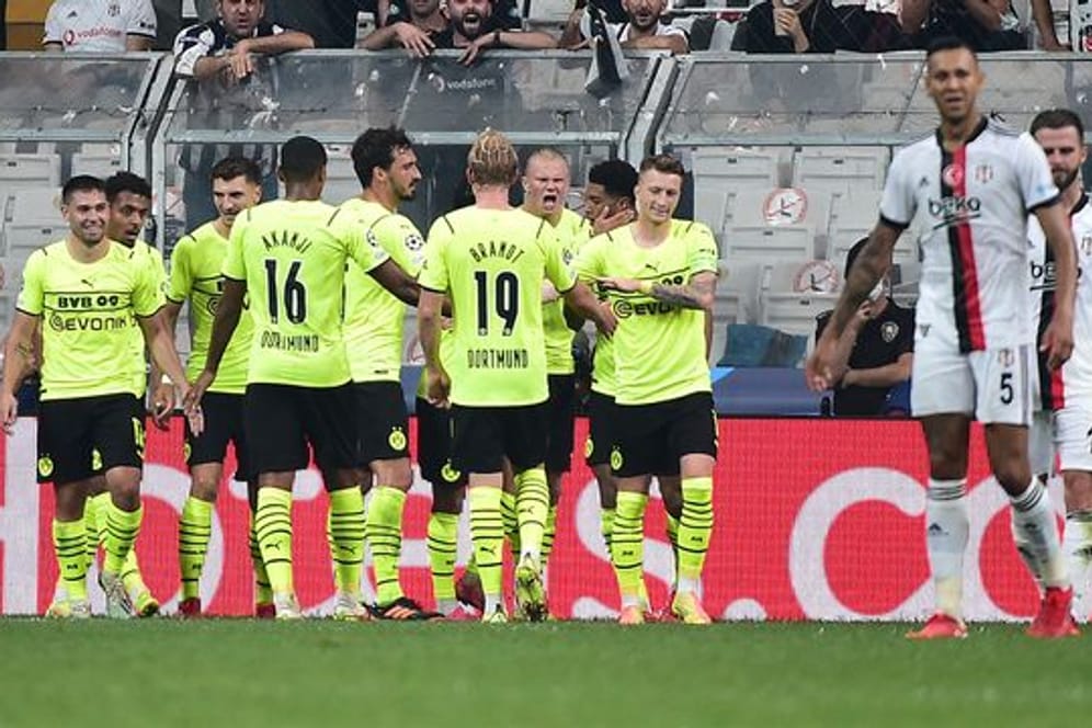 Borussia Dortmund setzte sich knapp bei Besiktas Istanbul durch.