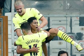 Jubel beim BVB: Die Dortmunder feierten einen gelungenen Einstand in der Champions League.