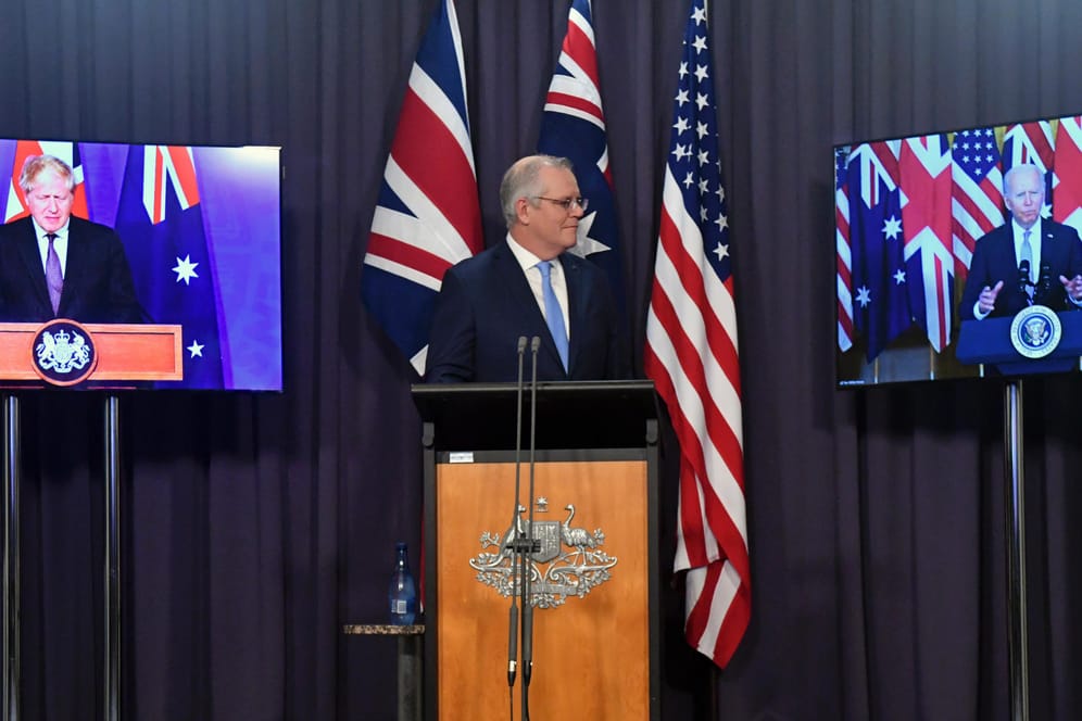 US-Präsident Biden spricht mit Boris Johnson und Scott Morrison: Die US-Regierung will Australien den Erwerb von U-Booten mit Nuklearantrieb ermöglichen.