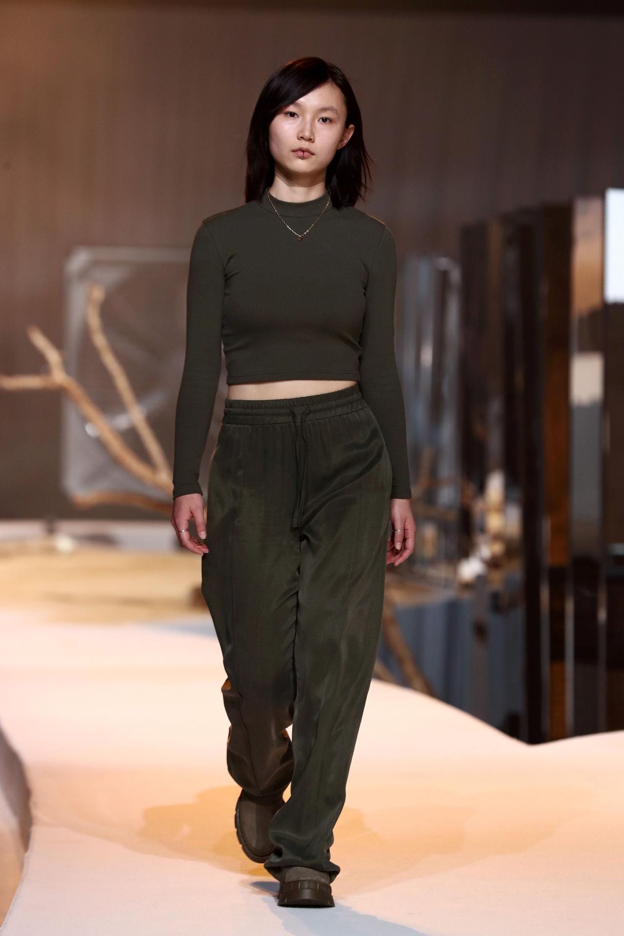 Lena Meyer-Landrut präsentiert ihre neueste Kollektion bei der About You Fashion Week in Berlin.