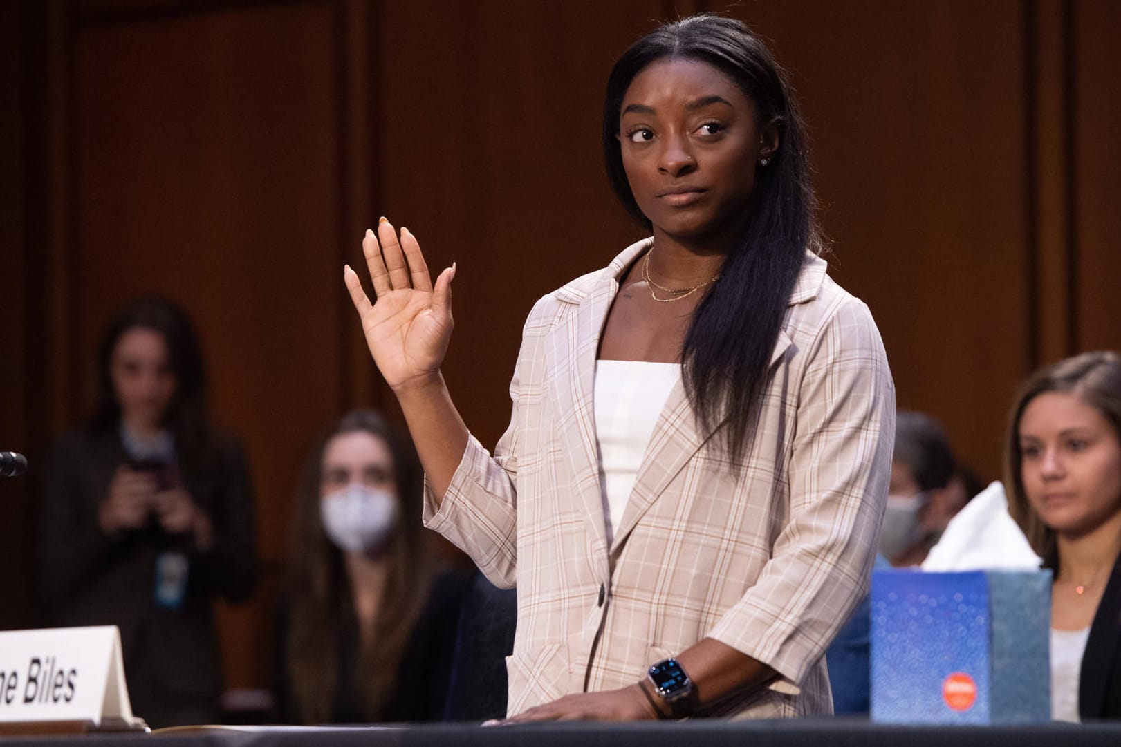 Simone Biles: Der US-Turnstar erhob vor Gericht schwere Vorwürfe gegen das FBI.