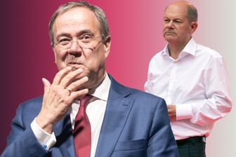 Armin Laschet und Olaf Scholz: Die beiden Politiker geben sich derzeit kämpferisch im Wahlkampf.