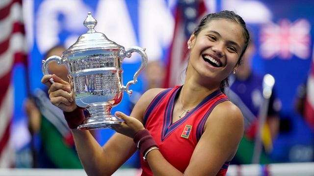 Die Britin Emma Raducanu gewann die US Open.