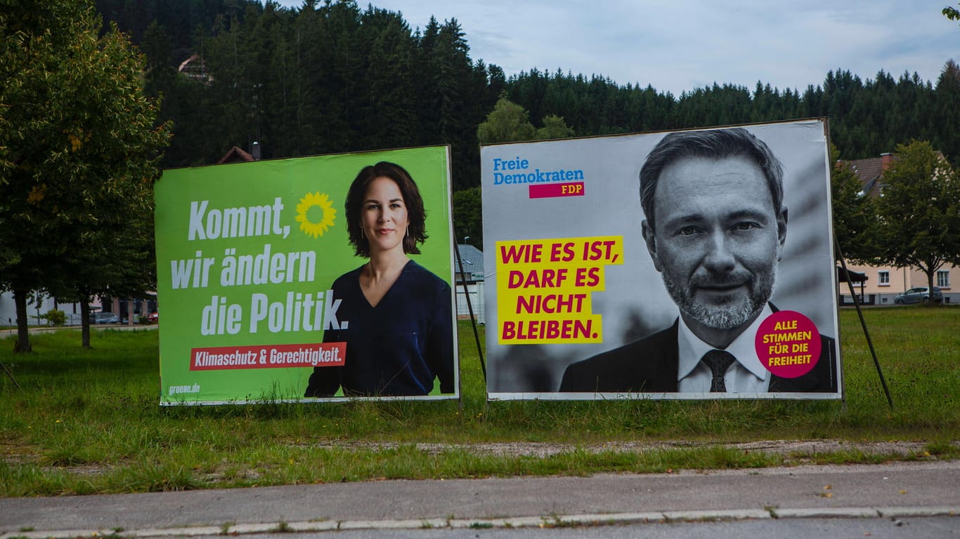 Ohne sie wird es (wohl) keine Koalition geben: Annalena Baerbock und Christian Lindner