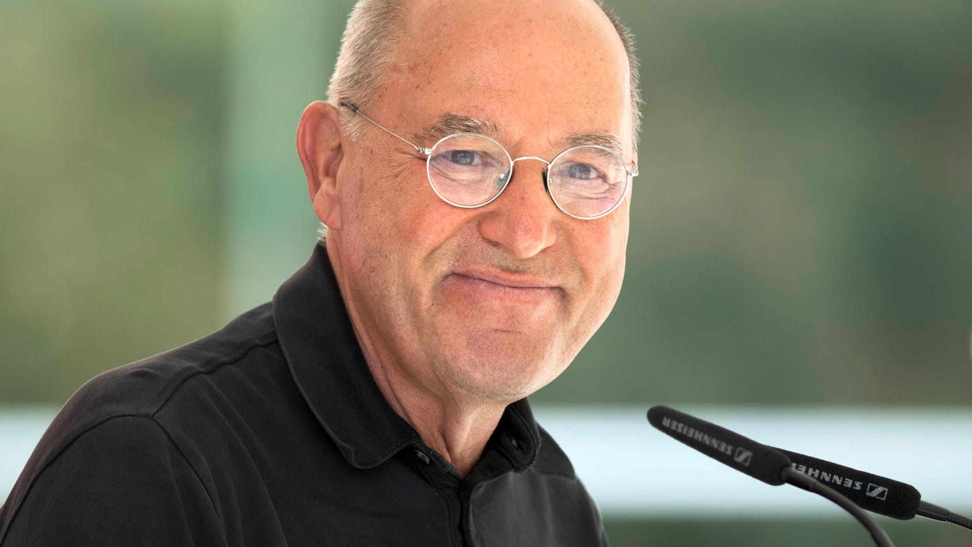 Gregor Gysi bei einer Wahlkampfveranstaltung (Archivbild): Er will sich erneut ein Direktmandat in Treptow-Köpenick sichern.