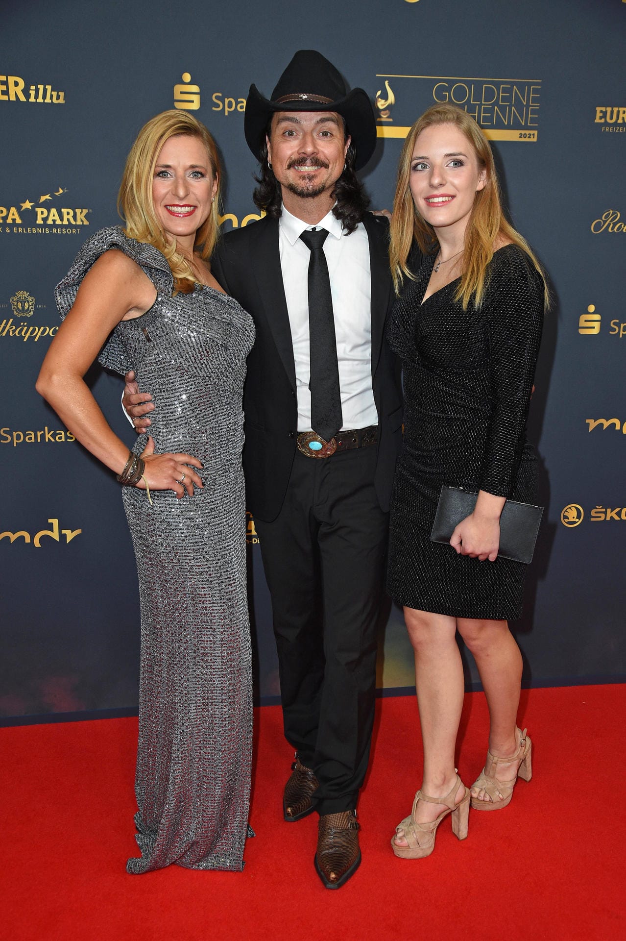 Stefanie Hertel mit Ehemann Lanny Lanner und Tochter Johanna Mross