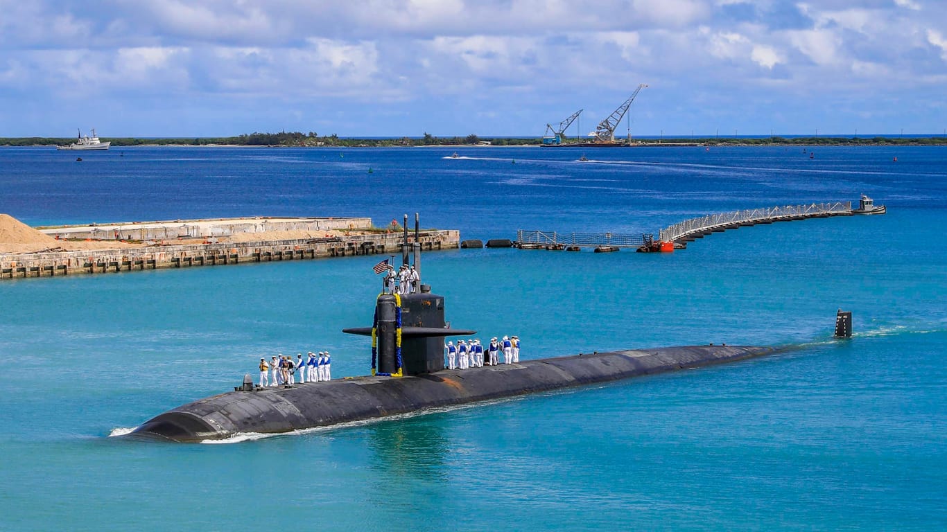 Angriffs-U-Boot USS Oklahoma City (SSN 723) der Los-Angeles-Klasse: Die USA und Großbritannien wollen Australien beim Bau von U-Booten mit Nuklearantrieb unterstützen.