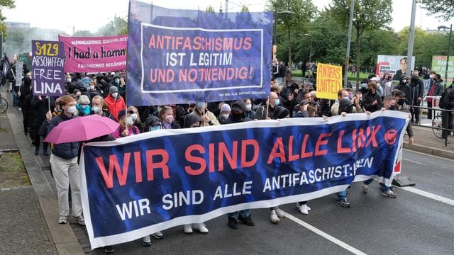 "Wir sind alle LinX"-Demo in Leipzig "Wir sind alle LinX"-Demo in Leipzig