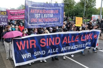 "Wir sind alle LinX"-Demo in Leipzig