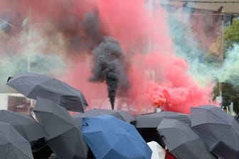 "Wir sind alle LinX"-Demo in Leipzig
