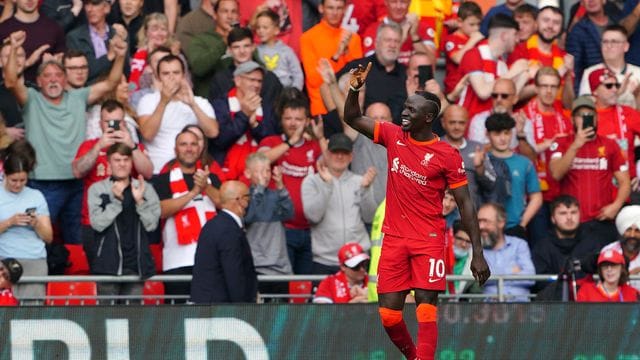 Liverpools Sadio Mane jubelt über sein Tor zum 1:0.