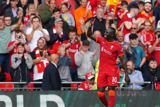 Liverpools Sadio Mane jubelt über sein Tor zum 1:0.