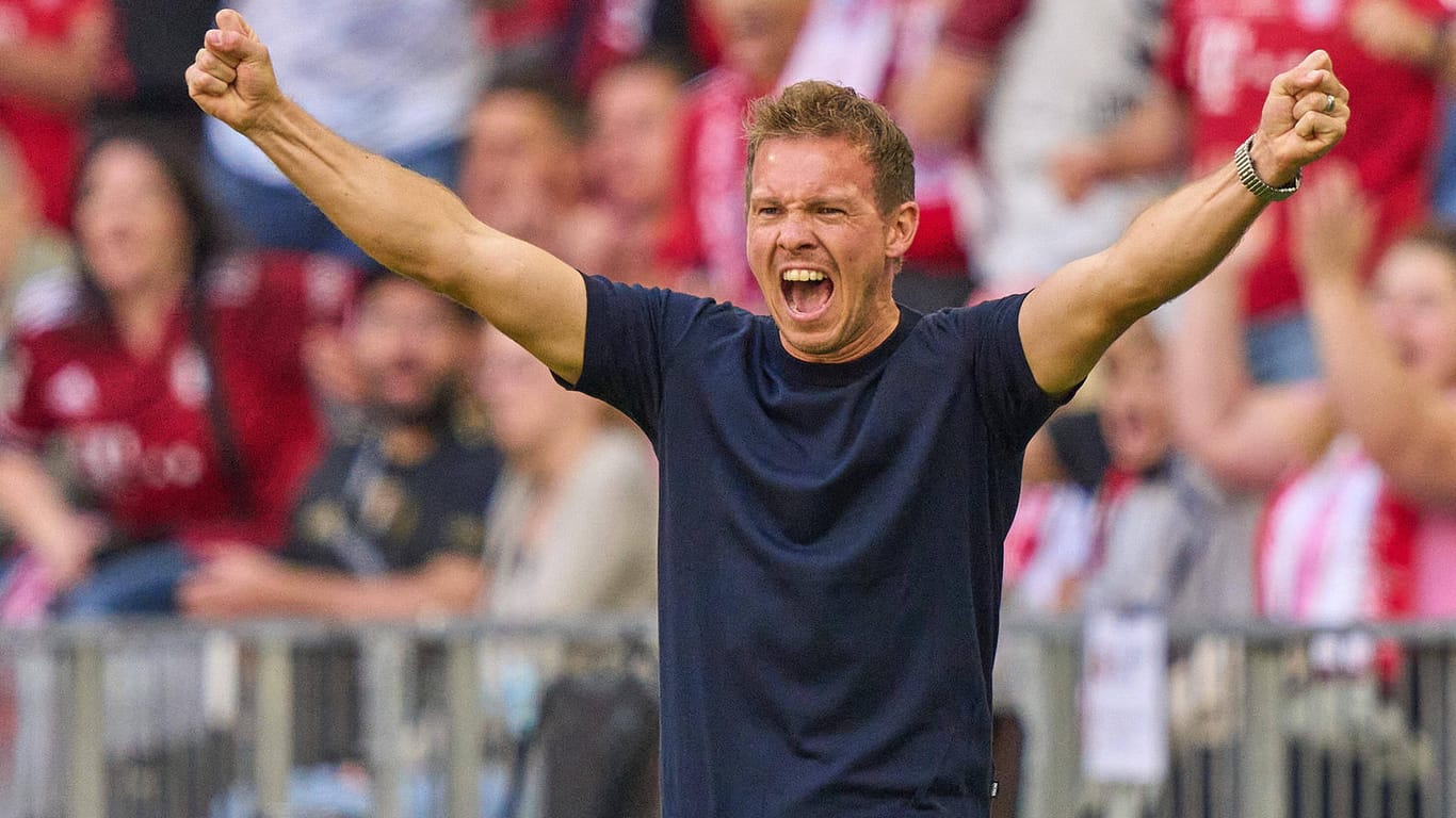 Bayern-Trainer Julian Nagelsmann: Seine Mannschaft besiegte den VfL Bochum mit 7:0.