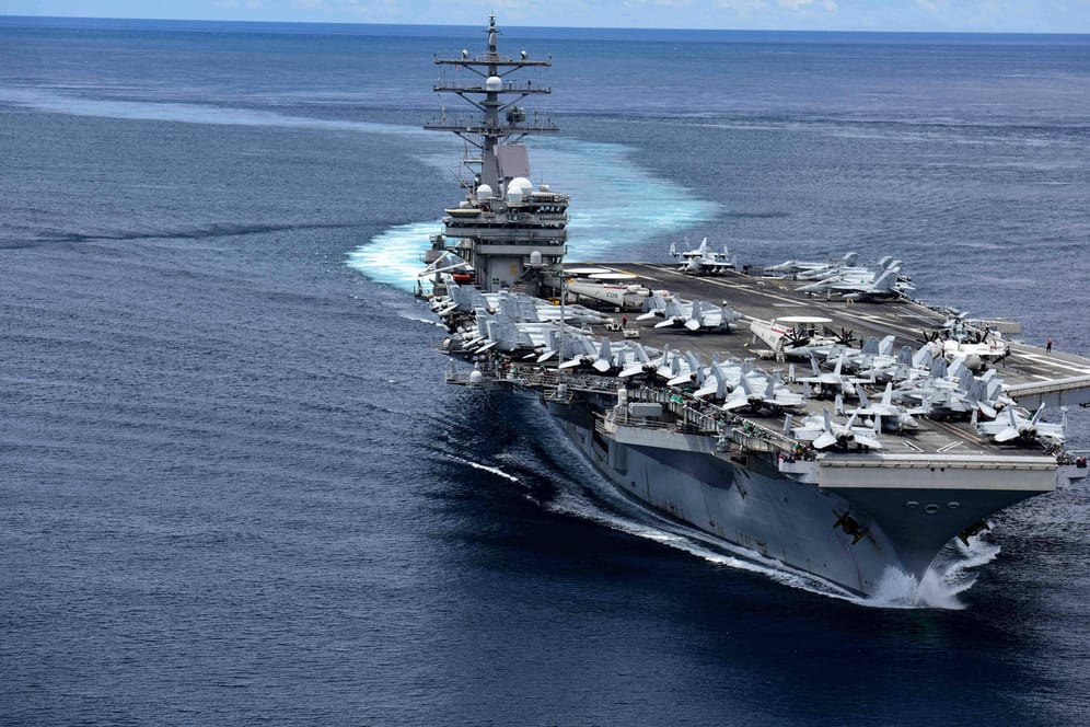Der US-Flugzeugträger Ronald Reagan: Die USA schicken immer mehr Flottenverbände in den Pazifik und in das Südchinesische Meer.
