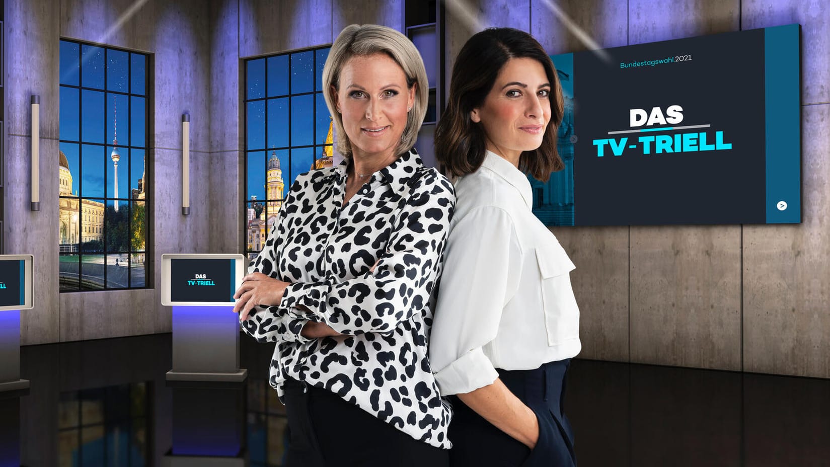 Claudia von Brauchitsch und Linda Zervakis: Sie moderieren das letzte TV-Triell.