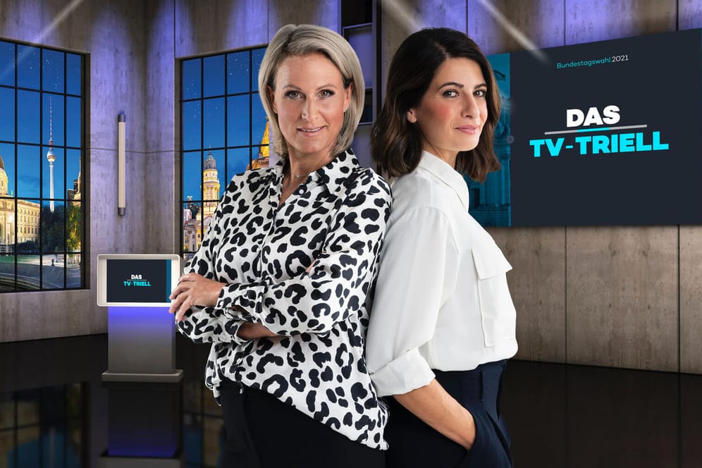 Claudia von Brauchitsch und Linda Zervakis: Sie moderieren das letzte TV-Triell.