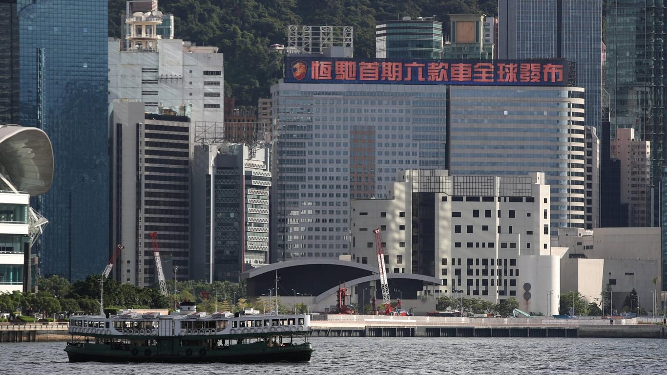 Evergrande-Standort in Hongkong: Der Immobilienkonzern hat Finanzprobleme.