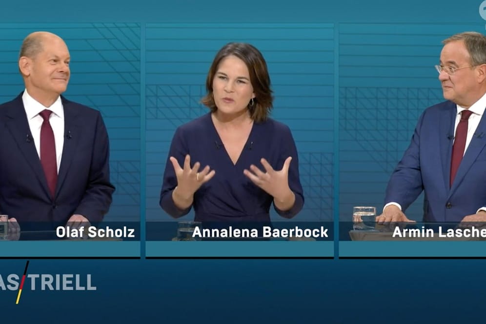 Olaf Scholz, Annalena Baerbock und Armin Laschet: Für die Kanzlerkandidaten geht es in der Woche vor der Wahl um alles.