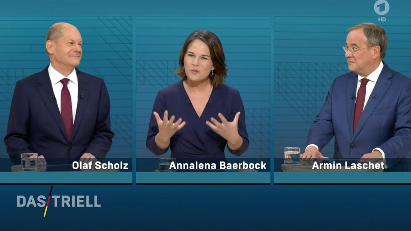 Olaf Scholz, Annalena Baerbock und Armin Laschet: Für die Kanzlerkandidaten geht es in der Woche vor der Wahl um alles.