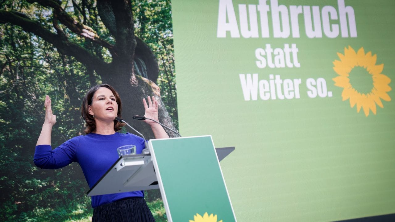 Annalena Baerbock, Kanzlerkandidatin und Bundesvorsitzende von Bündnis 90/Die Grünen. Annalena Baerbock, Kanzlerkandidatin und Bundesvorsitzende von Bündnis 90/Die Grünen.